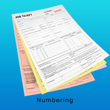 Numbering on the Front only